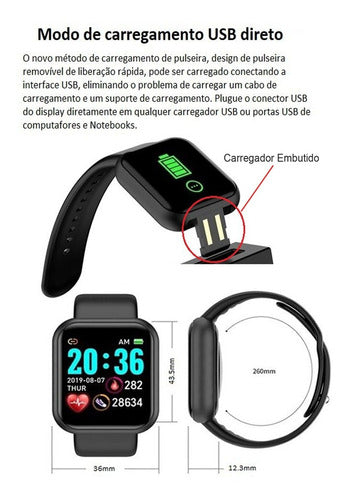 Smartwatch wireless bluetooth -compre 1 leve 2